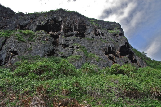 falaise de la pointe Arei, nov 2010
