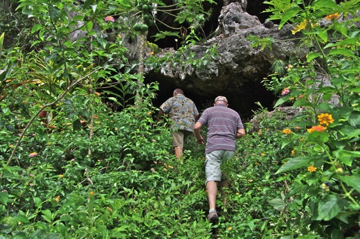 entrée de la grotte, nov 2010