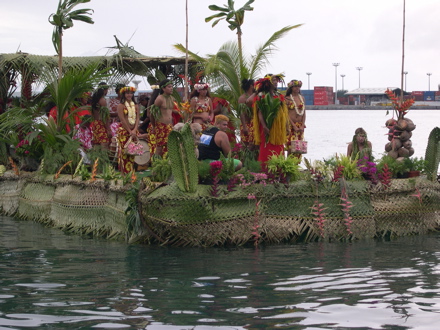 pirogue décorée