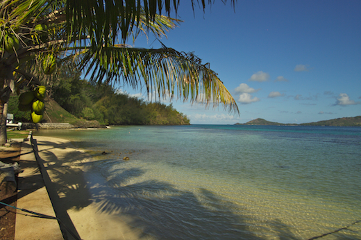 plage devant la pension ”Chez Jojo”
