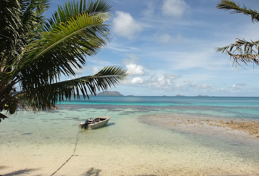 plage devant les bungalows