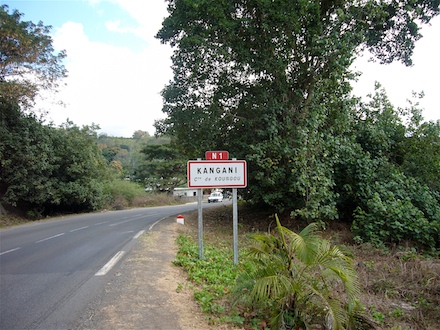 Mayotte : route de Kangani, juillet 2009