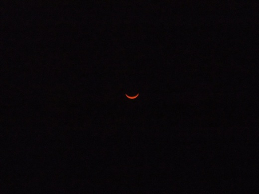 éclipse à Papeete 11 juillet 2010