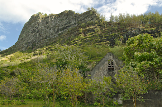 vestiges couvent de Rouru, le mont Duff