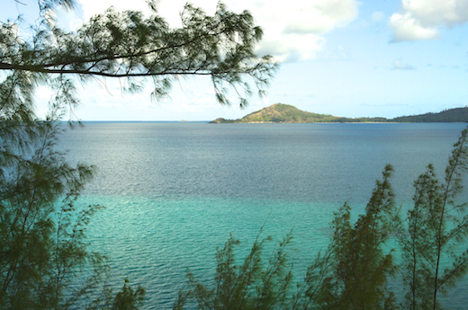 vue sur l'île Aukena