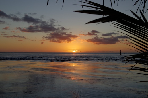 coucher du soleil Fakarava sud