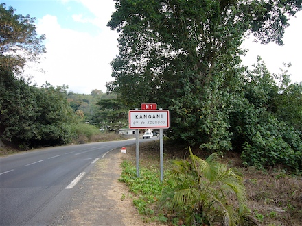 Mayotte : route de Kangani