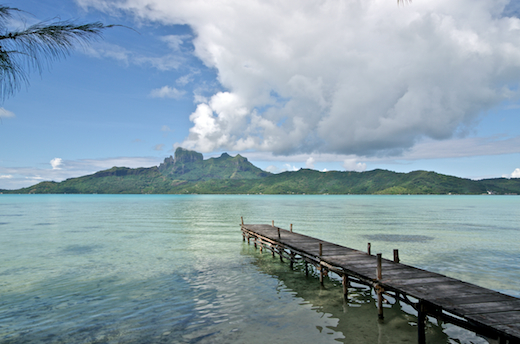 vue sur Bora Bora, avril 2013