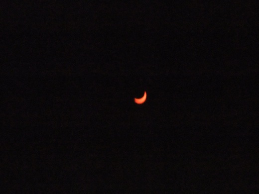 éclipse à Papeete 11 juillet 2010