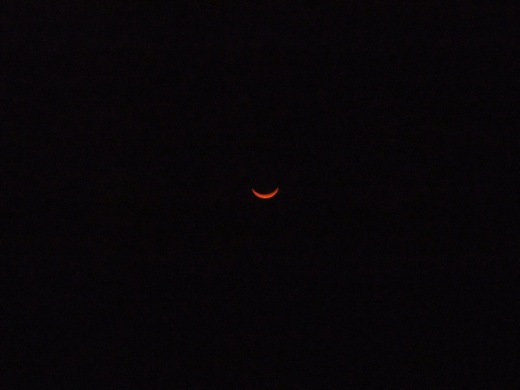 éclipse à Papeete 11 juillet 2010