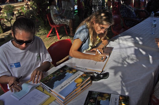 Dédicace par Cécile Flipo, juil 2010