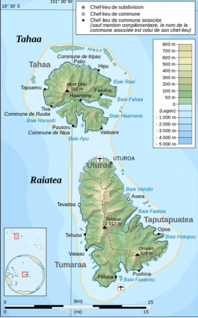 Carte de Raiatea Tahaa