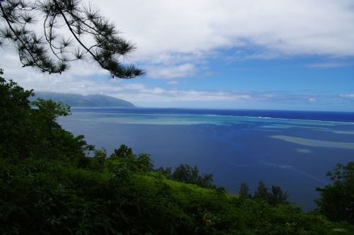 panorama sur le lagon et océan, nov 2009