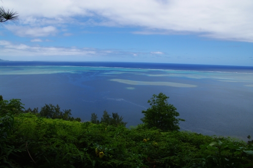 panorama sur le lagon et océan, nov 2009