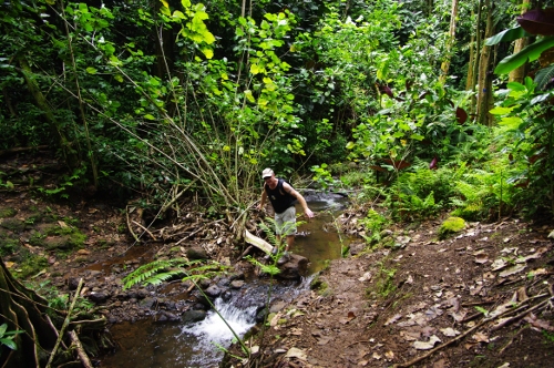 traversée de la rivière, nov 2009